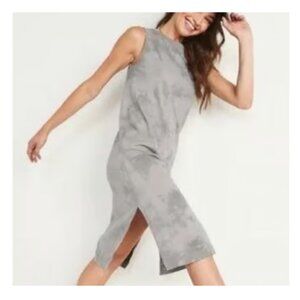 Old Navy Vintage Tie-dye Midi Tank Dress 100% Cotton Size M
